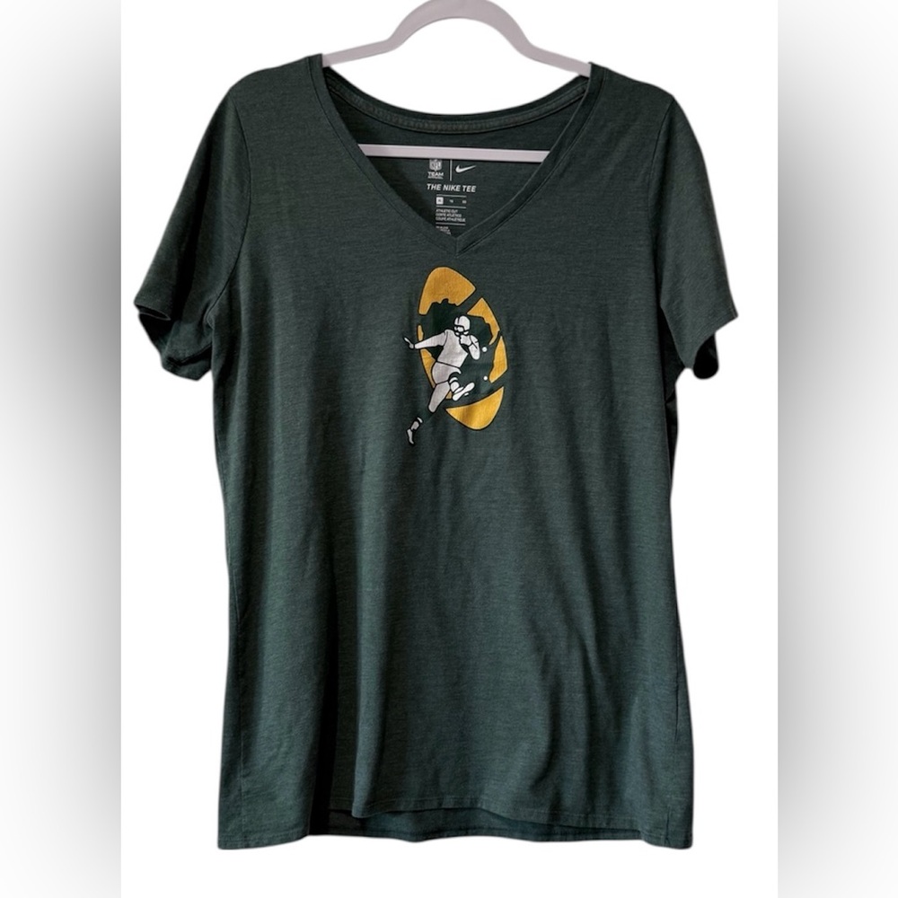 NFL Apparel Nike Green Bay Packers women’s green and gold classic Logo T-shirt
